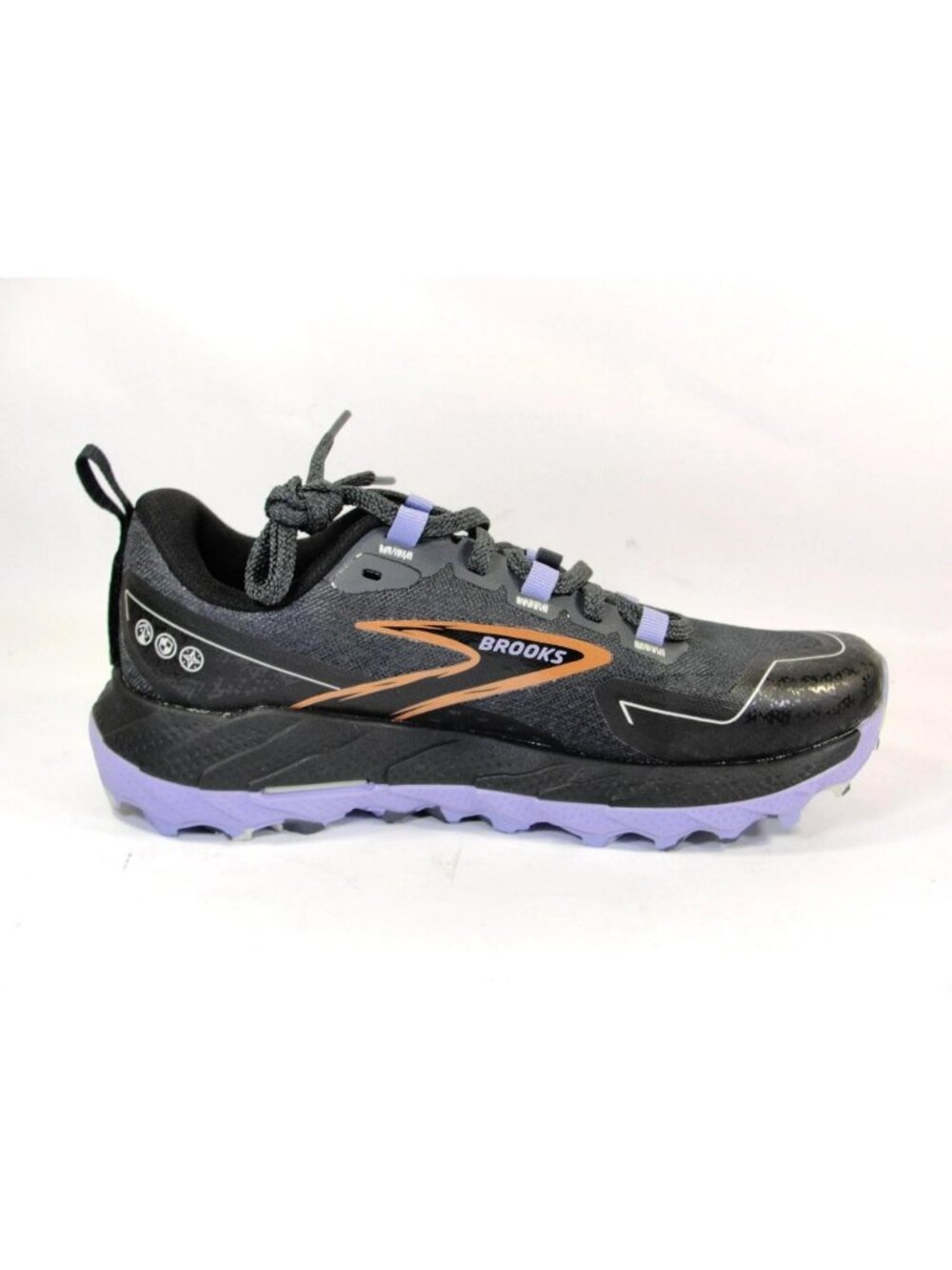 Brooks Cascadia 18 Black Grey Women's Size 7 Wide Trail Shoes NEW